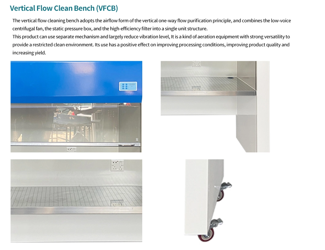 New Design Horizontal Clean Bench OEM, Laminar Flow Cabinet, Clean Room HEPA Filter Clean Bench