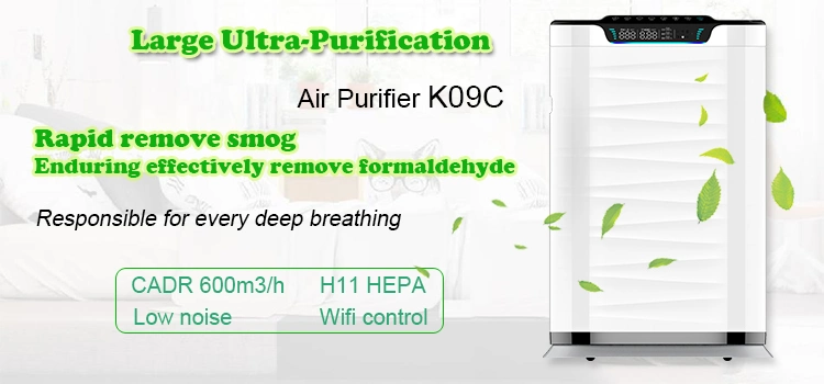 Large Home 600 Cadr Floor Standing Air Purifier UVC Sterilizer