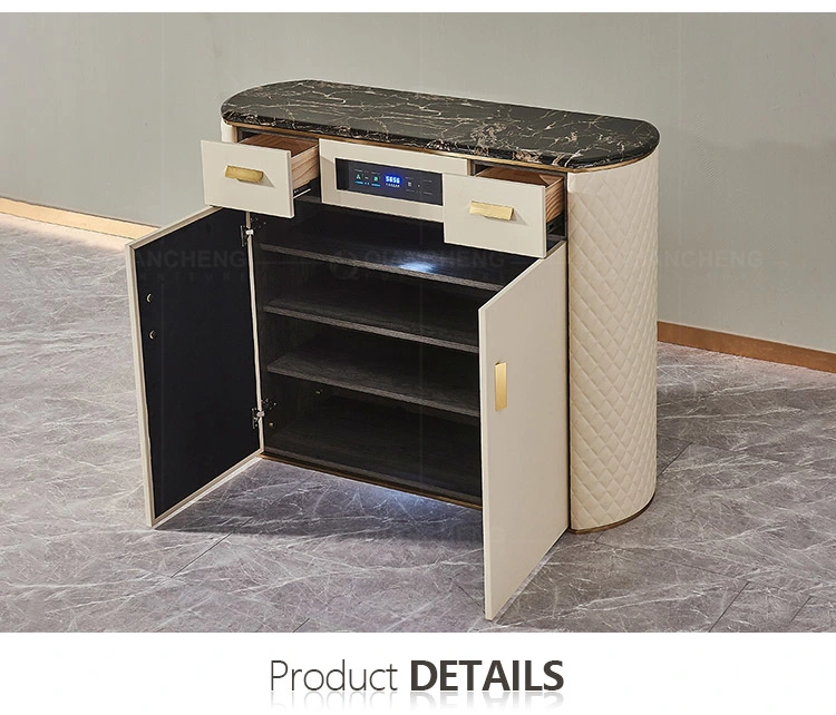 Modern Home Furniture Marble Luxury Disinfection Shoes Cabinet